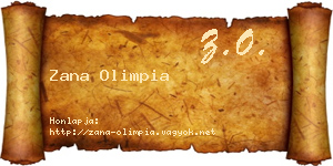 Zana Olimpia névjegykártya